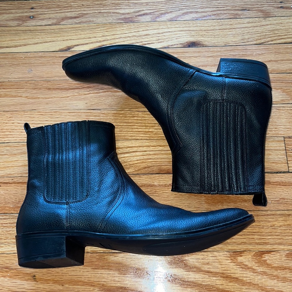 Men’s black boohoo western boot